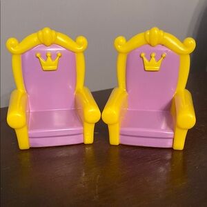 The Royal Castle - Playgo Playset Replacement Throne Chairs Set Of 2